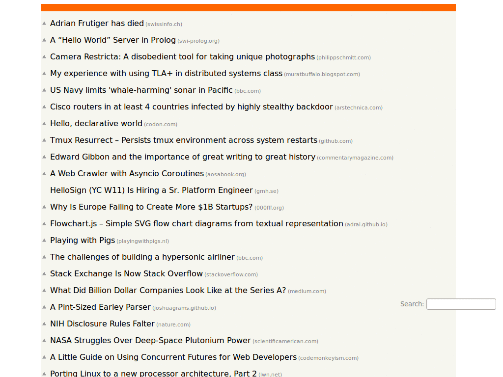 Hacker News - Links Only