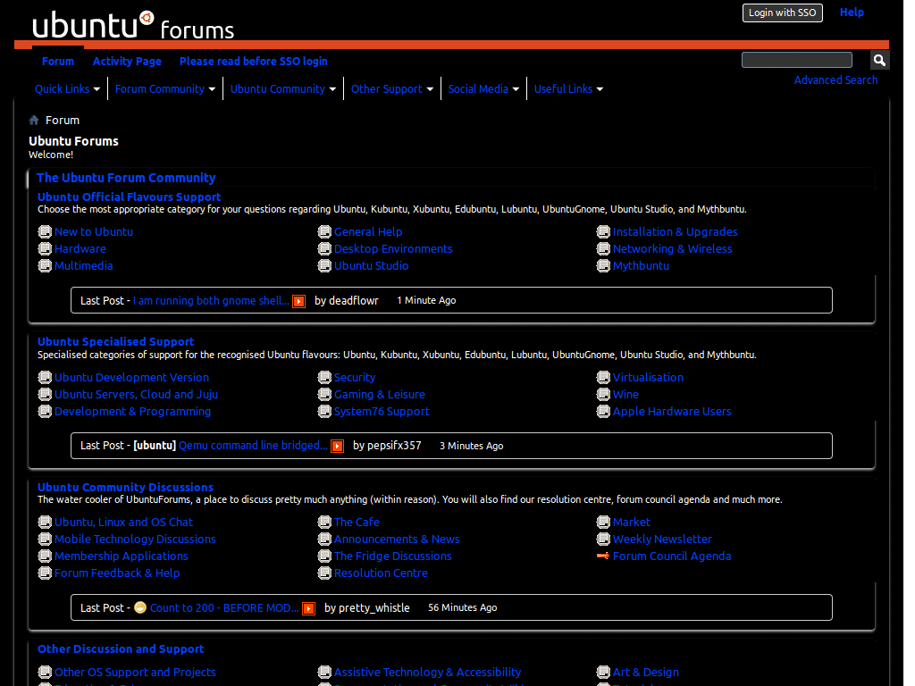 ubuntu forums dark
