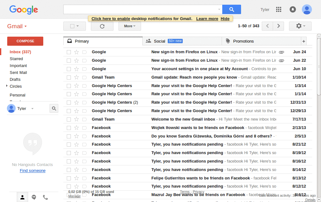 New Gmail Clean and Minimal