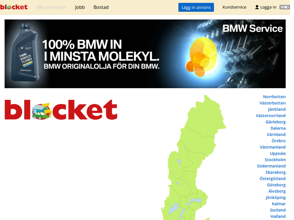 Blocket.se - Som det ska se ut