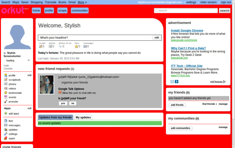 Anderson¹º  Zikaa  Orkut