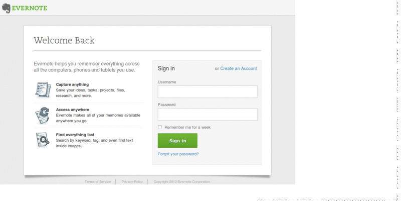 Evernote free-up-space for new design