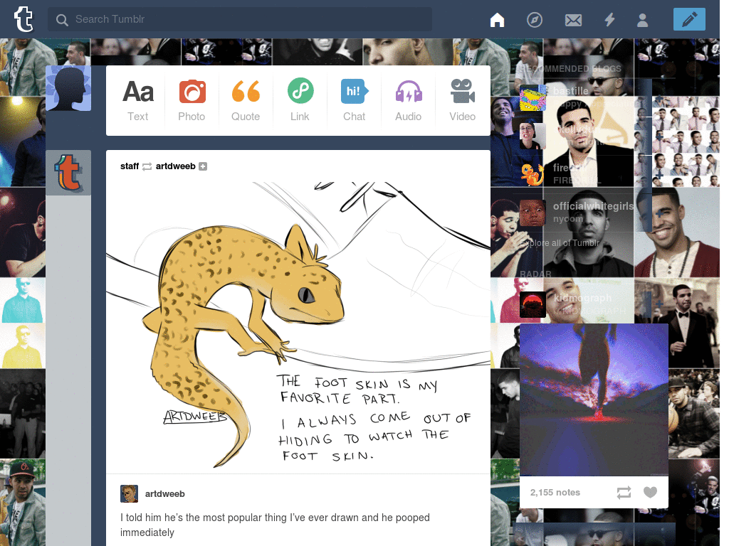 Drake Dashboard Theme (2) | Tumblr