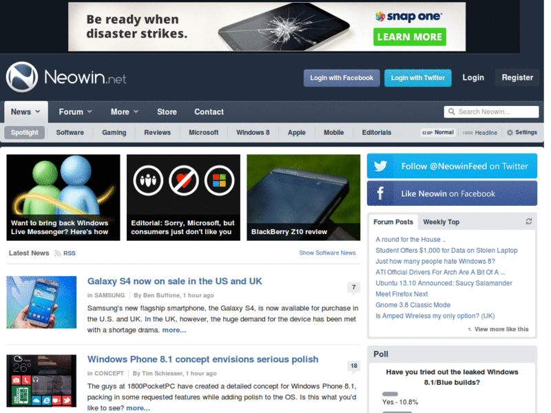 Neowin Pegasus No Ads (August 2011)