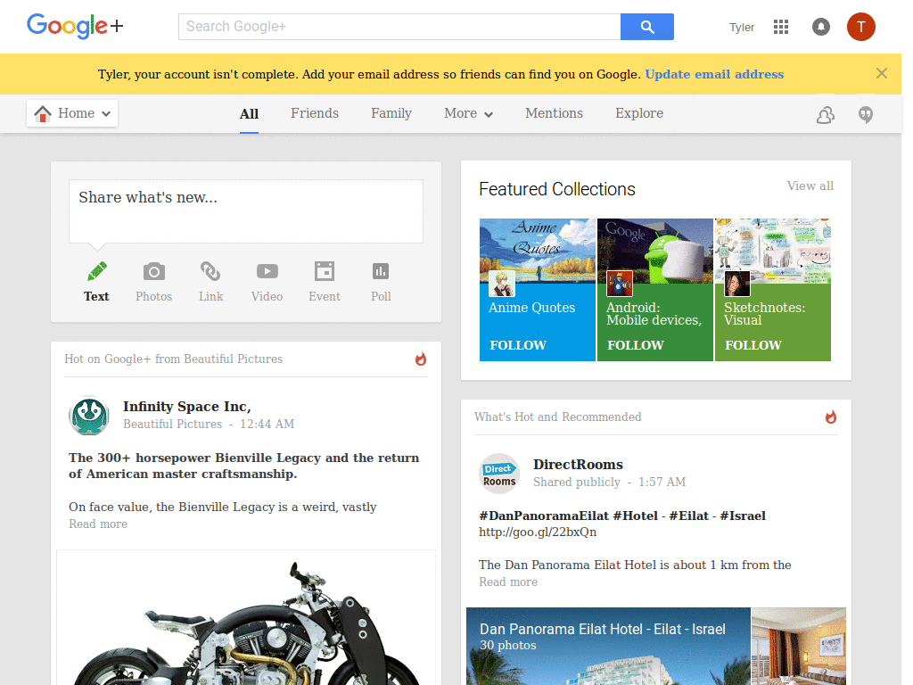Tahoma in +Google & +Google in Tahoma