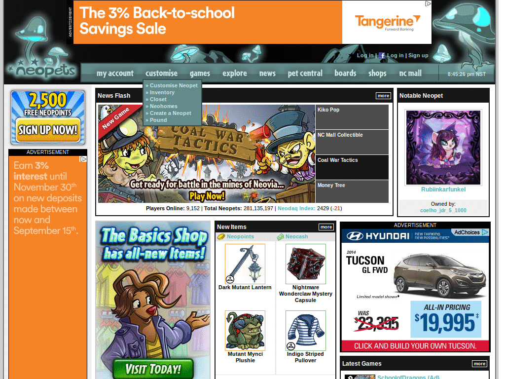 Neopets - Bioluminate by ~NeoThemes