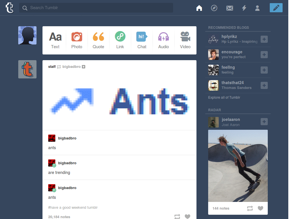 Tutorial tumblr logo.