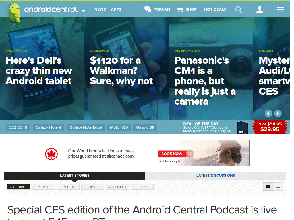 Androidcentral.com - Adblocked and cleaned