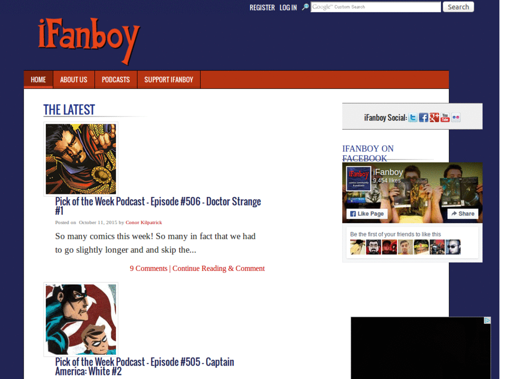 iFanboy - Readability, Responsive Web Design