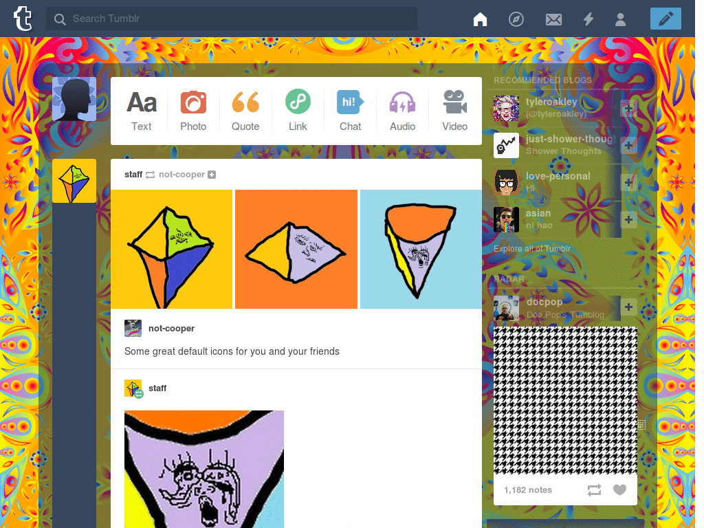 Psychedelic ▲ tumblr style