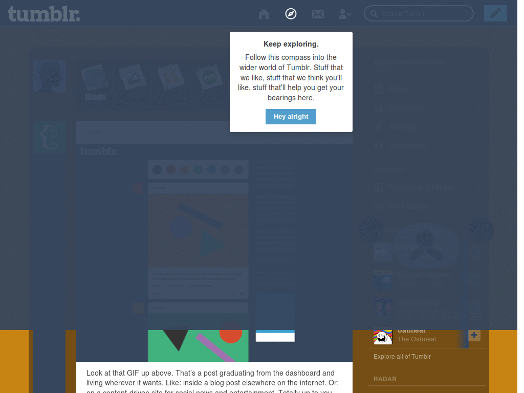 Tumblr Dashboard- Rilakkuma Bear