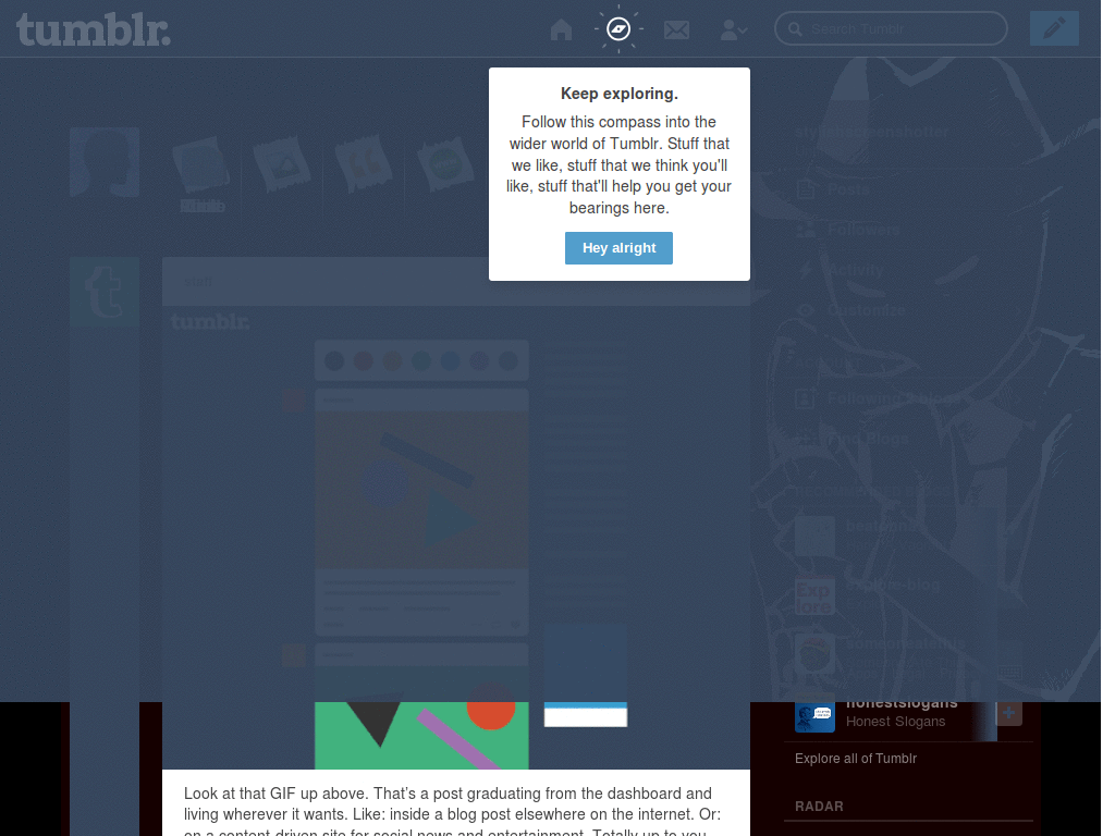 Tumblr Dashboard- Diamonds Droog