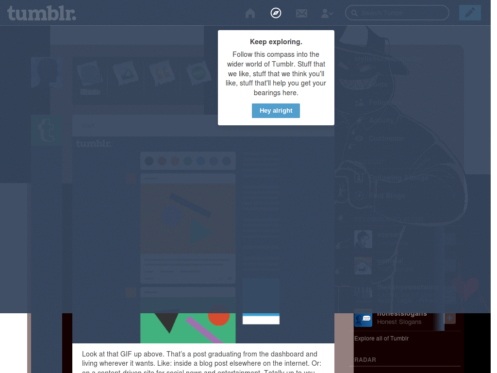 Tumblr Dashboard- Hearts Boxcars