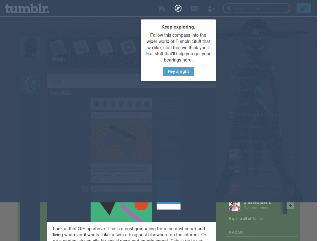 Tumblr Dashboard- She's No Man