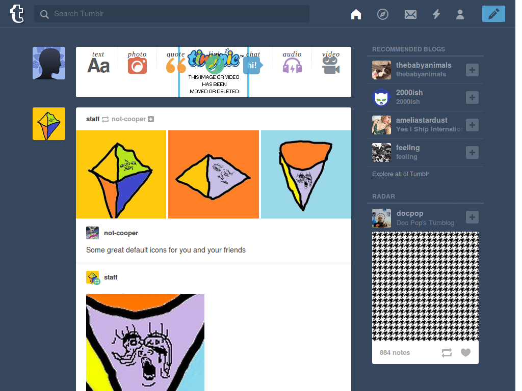 tumblr menu - customized