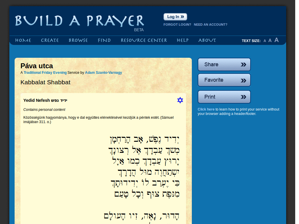 BuildAPrayer.org - bigger letters in prayers