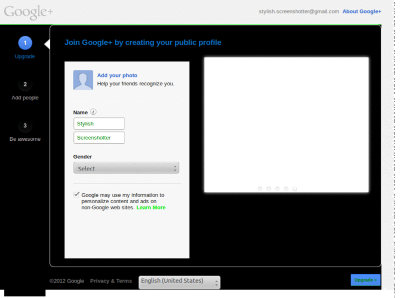 akyoz test style for G+