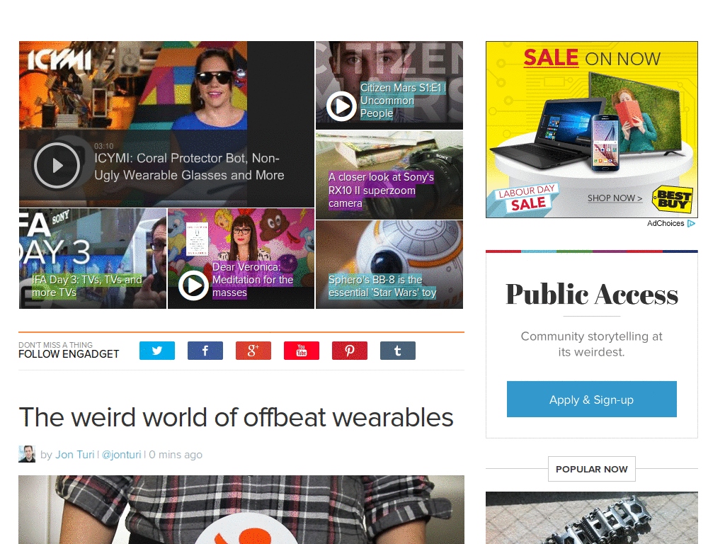 www.Engadget.com - Minimalistic