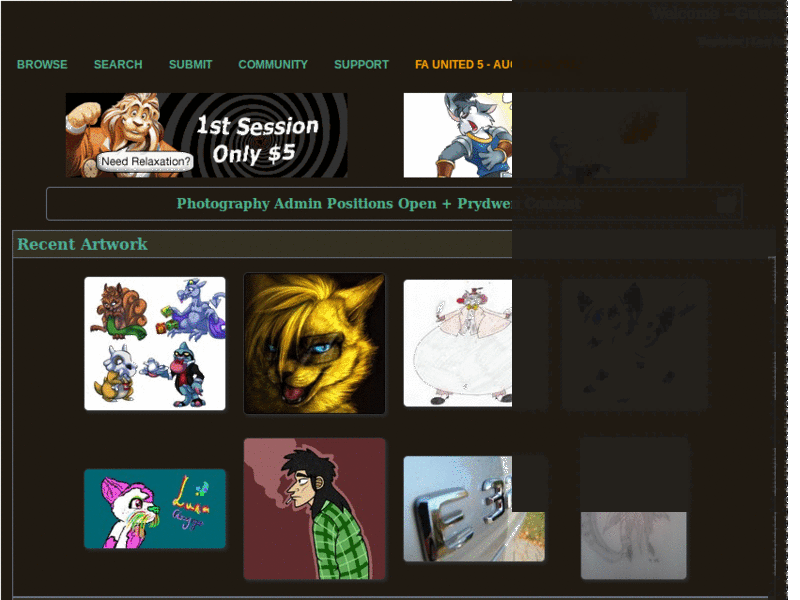 Fur Affinity - EdgeDestroys V1.0 Theme