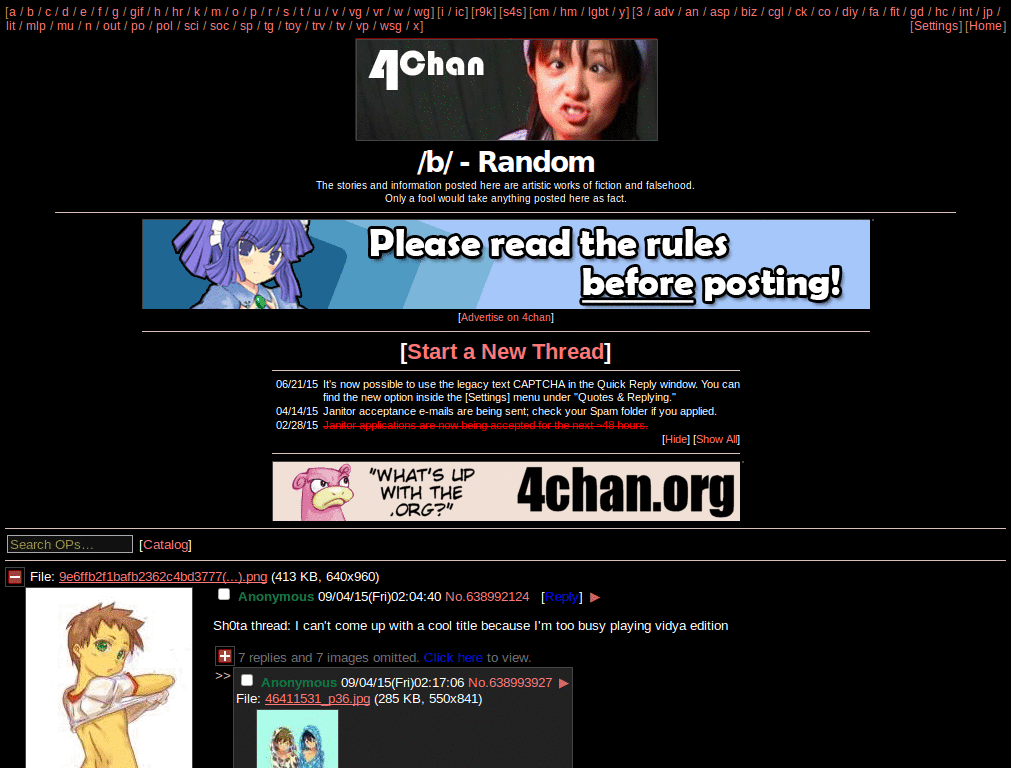 Dark 4chan Theme