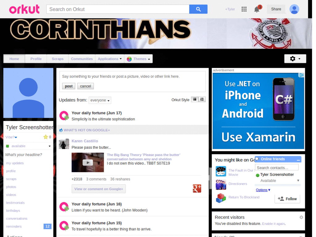 Orkut - Corinthians 2 ( by Templah.com )