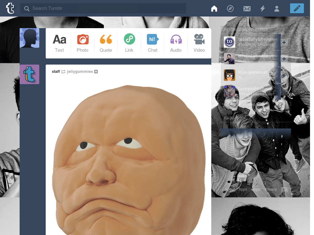 One Direction (2)Tumblr dashboard