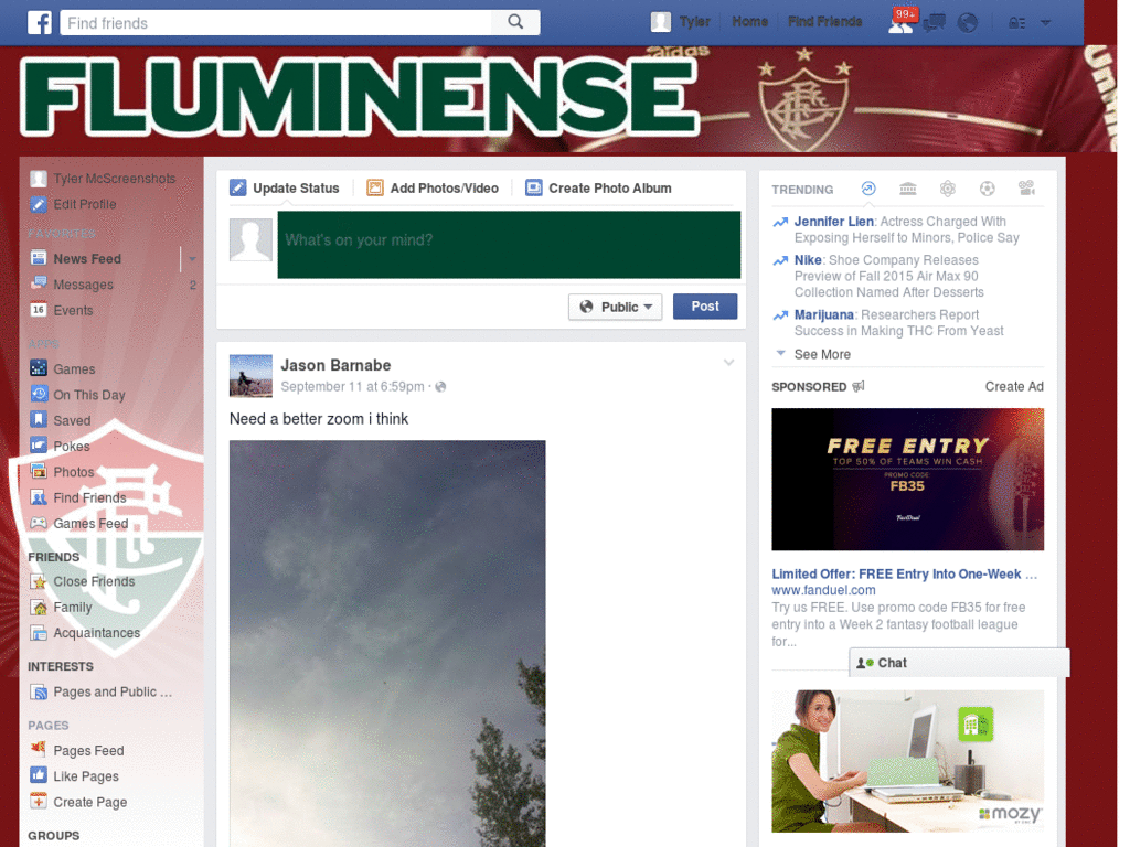 Facebook - Fluminense ( by Templah.com )