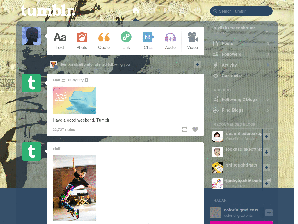 Marilyn Monroe dash theme