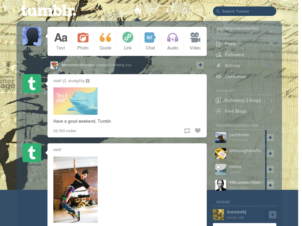 Marilyn Monroe dash theme