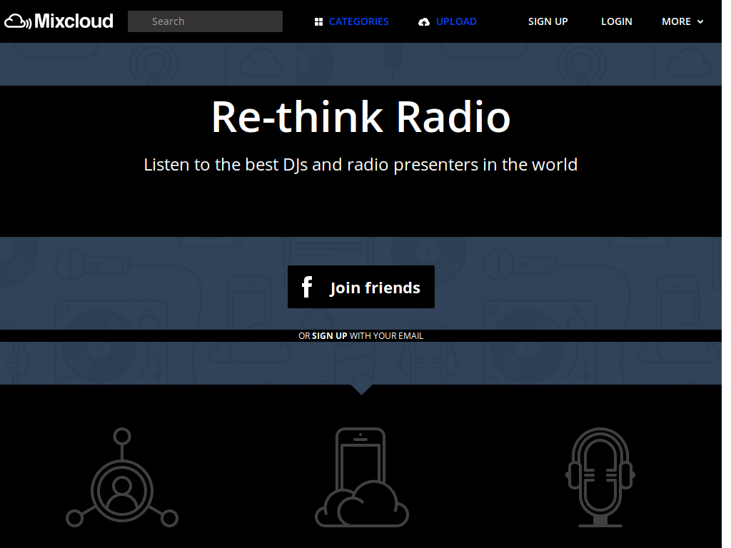 mixcloud dark