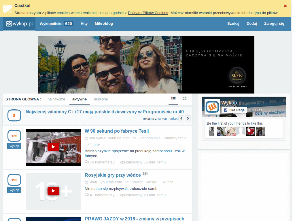 Wykop.pl 3.0 - podświetlenie zaplusowanego komenta