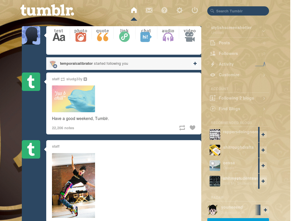 Professor Layton Tumblr Dashboard Theme