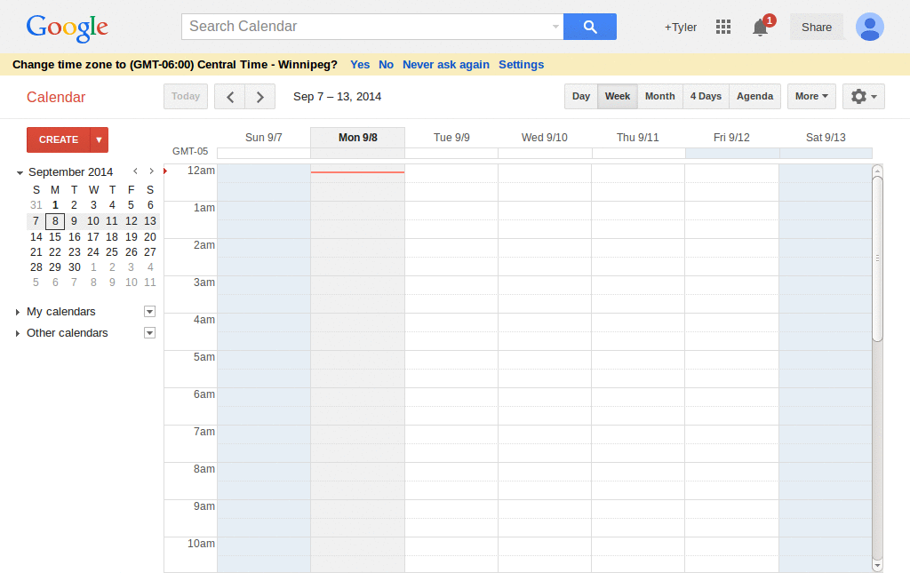 Google Calendar: Differentiate Weekends with Color