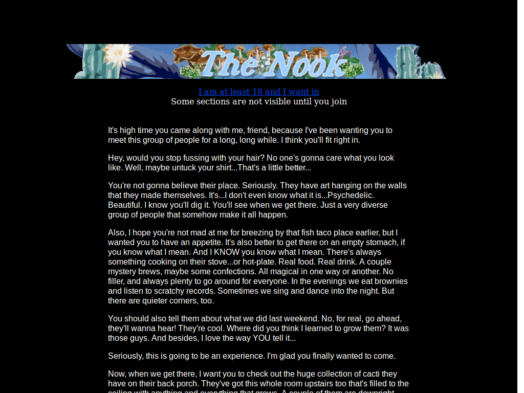 the nook dark