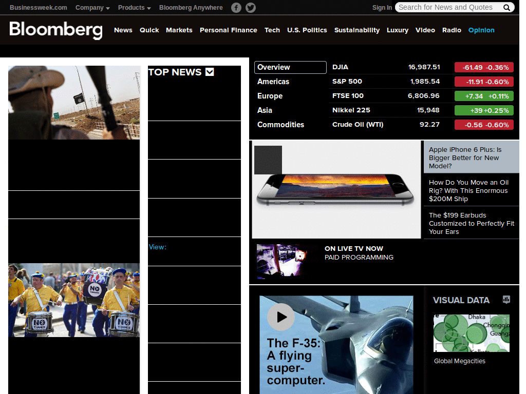 bloomberg dark