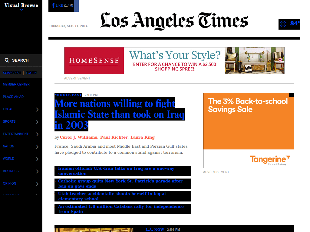 la times dark