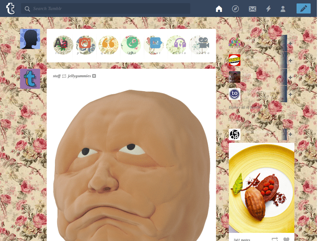 Vintage Floral + New Post Icons