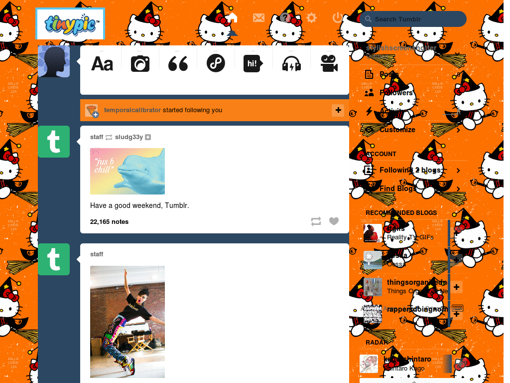 hello kitty haloween tumblr