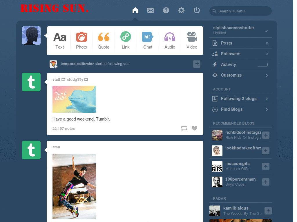 Rising Sun tumblr logo