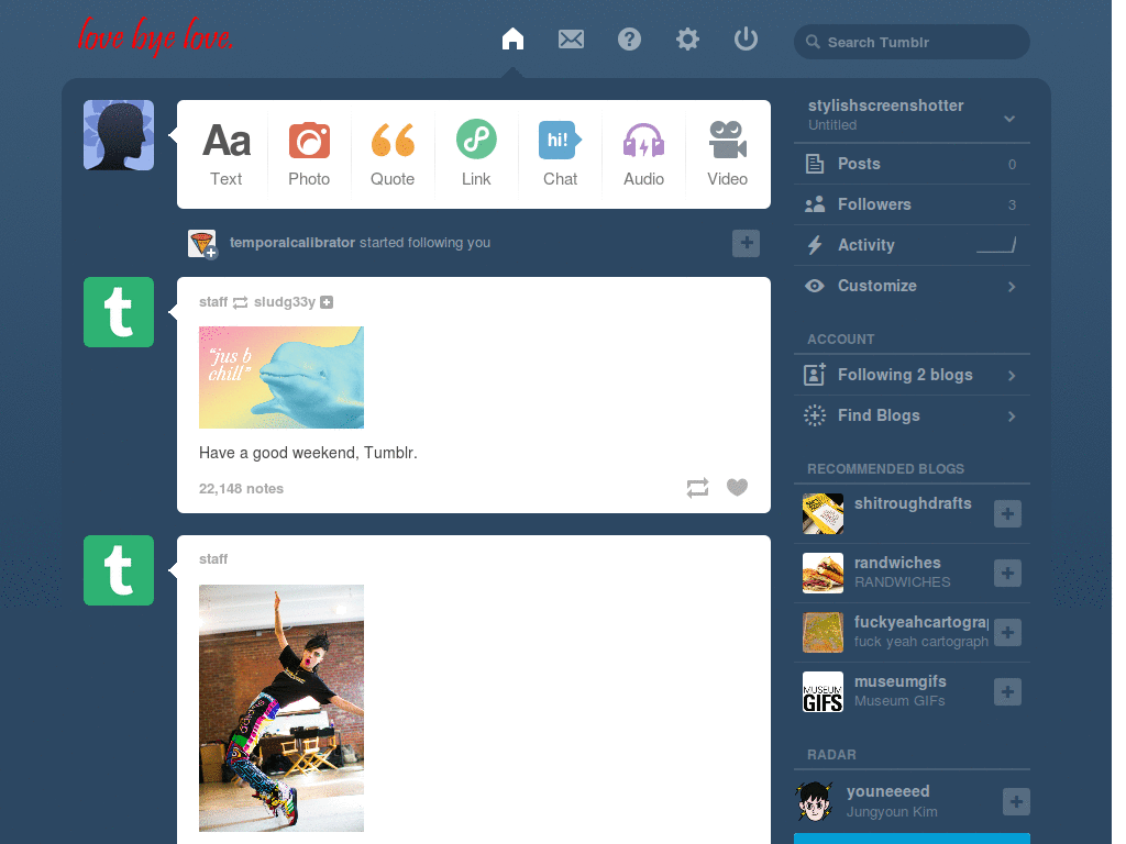love bye love tumblr logo