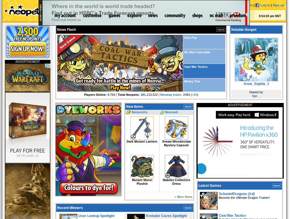 Neopets Midnight Theme [Neocheats.org]