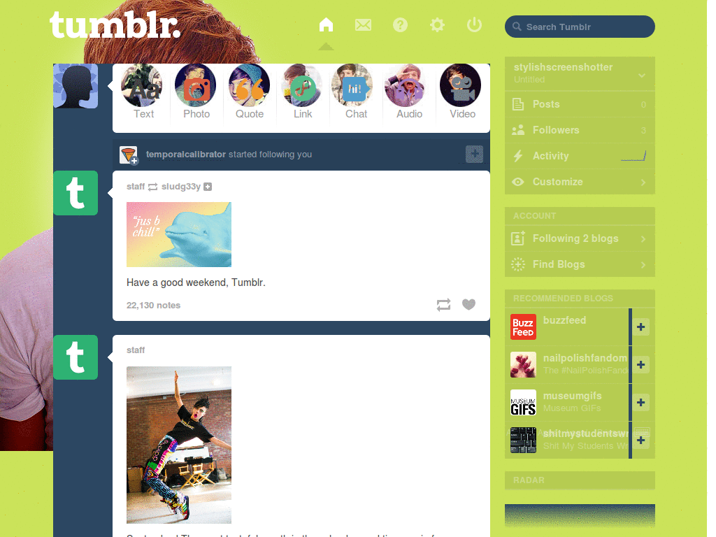 Louis Tomlinson green dashboard