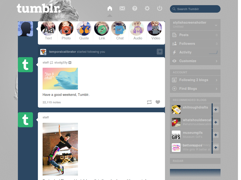 Niall Horan BW dashboard