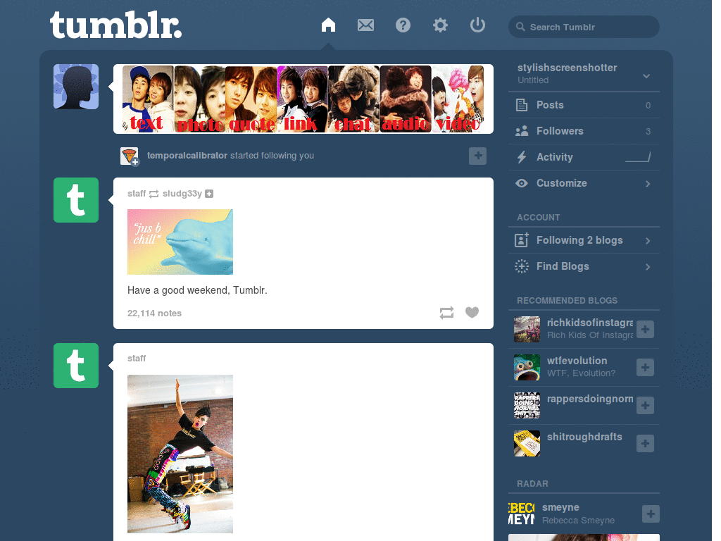 2U tumblr icon strip
