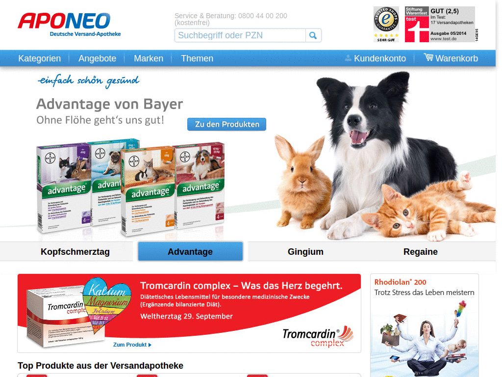 Aponeo.de - black font