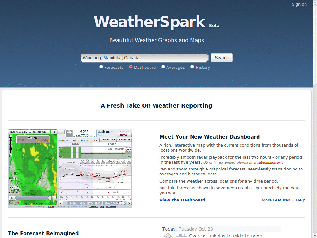WeatherSpark clean up