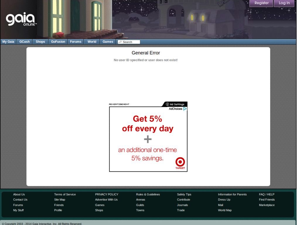 Gaia Online  -  Layout System Simplifier (Chrome)