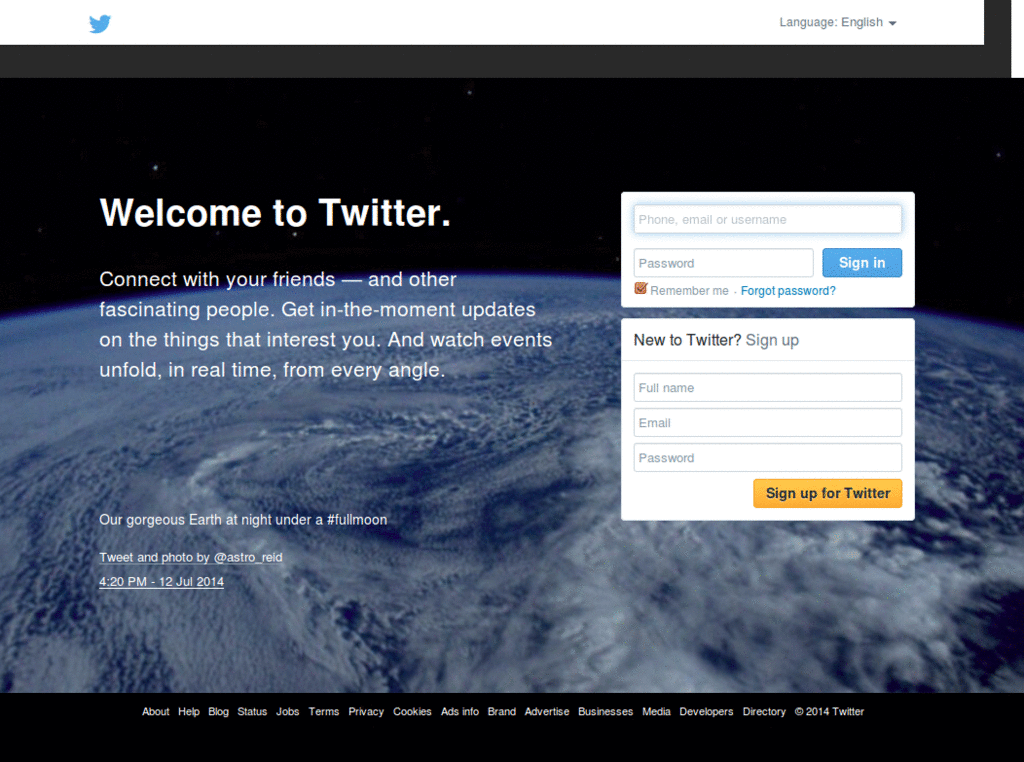 twitter - a little better