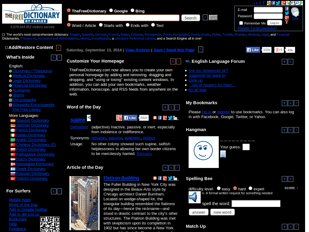 thefreedictionary dark