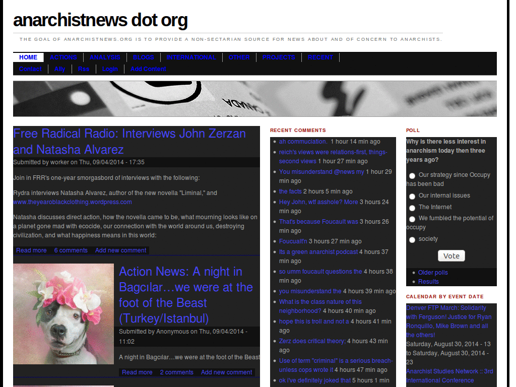 Anarchist News - Darkened